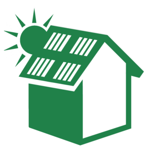 Icoon voor Prosument met zonnepanelen voor energiedelen